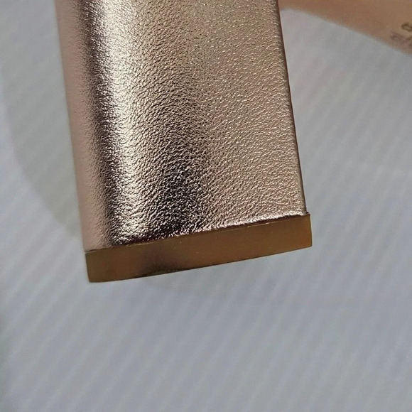 Stuart Weitzman Twistknot 75 Sandal Womens 8 Rose Gold Metallic Block Heel - Picture 10 of 14